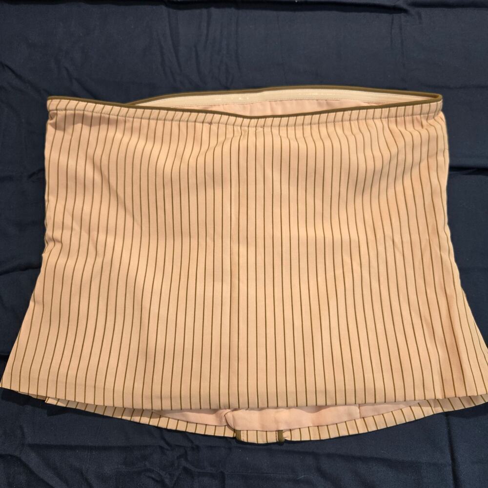 NWOT Blue Blush Pinstripe Pink Bandeau Top Size S Preppy Old Money - Picture 7 of 12